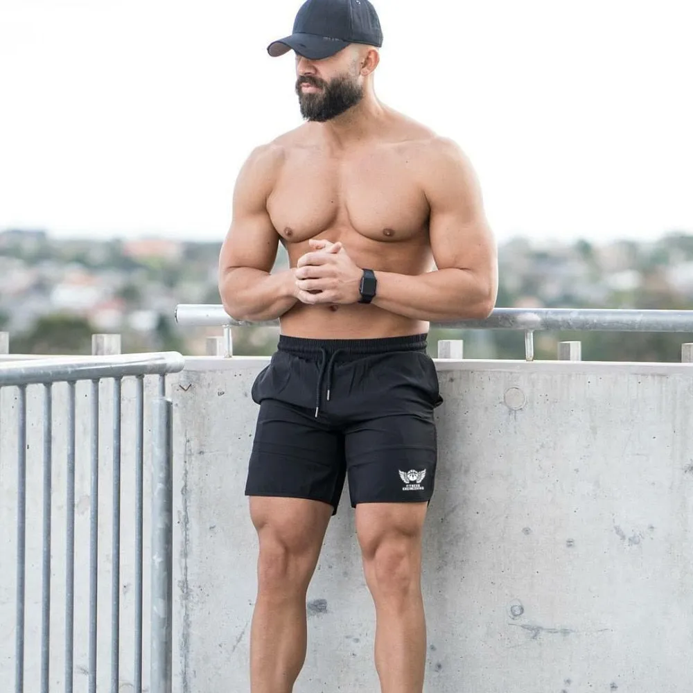 2021 Summer mens shorts Quick drying Fitness Bodybuilding Casual gyms Joggers workout Brand short pants Sweatpants