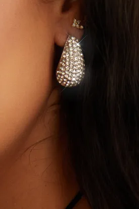 Amalia Embellished Earring - Silver