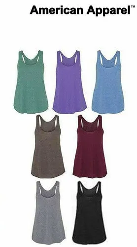 American Apparel - Women's Tri-Blend Racerback Tank Top, T-Shirt, Ladies XS-L