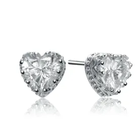 Annette Heart Stud Earrings