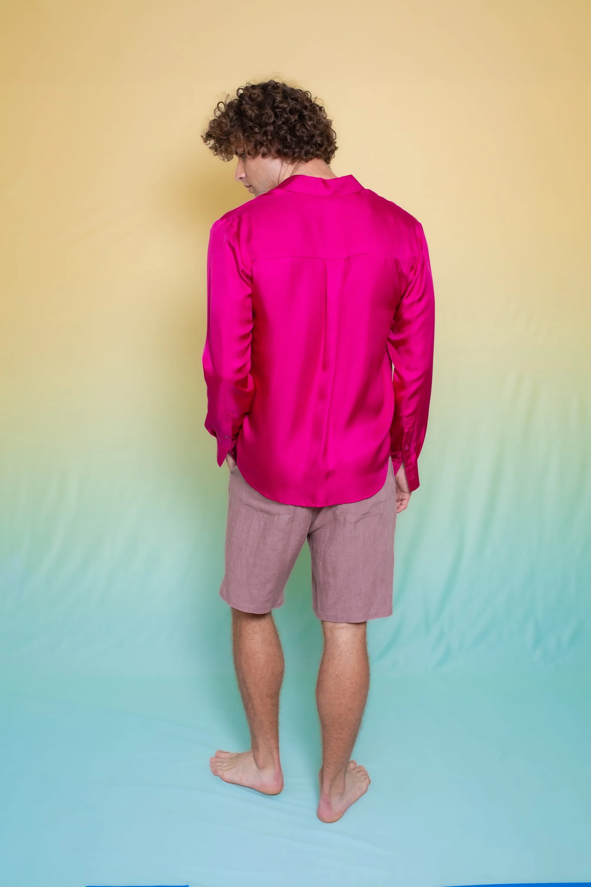 Basketball Linen Short Mink Man