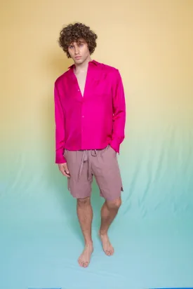 Basketball Linen Short Mink Man