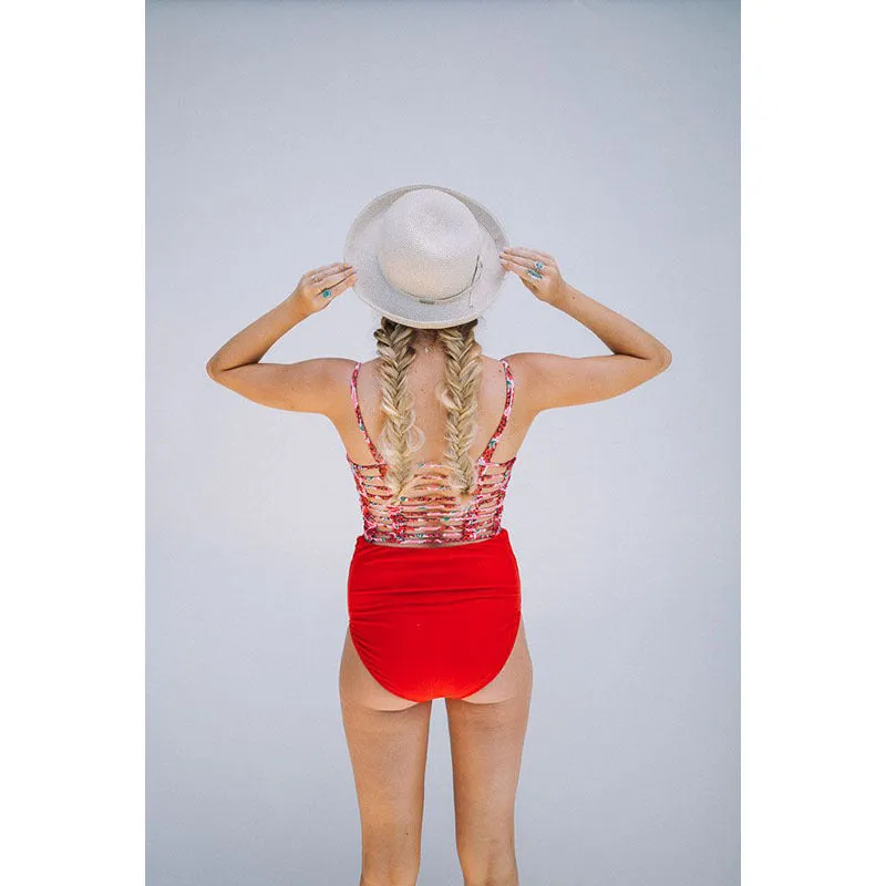 Blossom Bump: High Waist Maternity Swimwear Set
