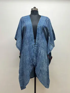 Blue Checks Kaftan Jacket