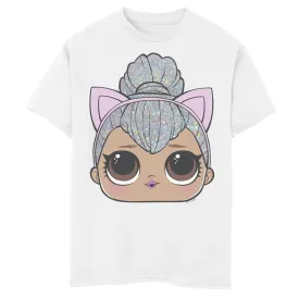 Boys 8-20 L   .  Surprise !  Kitty Queen L Big Face T-Shirt   . Surprise!