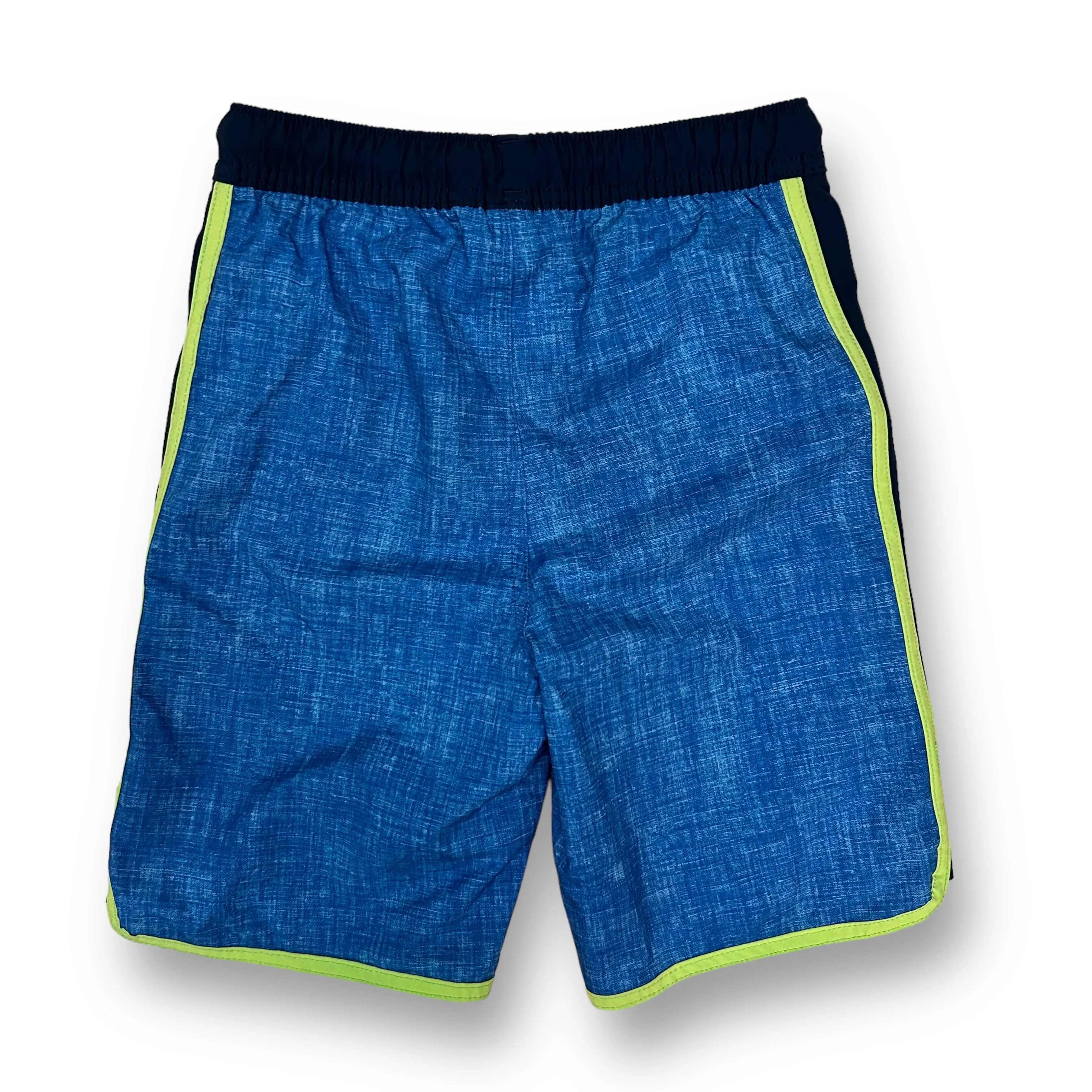 Boys Lands End Size 10S/12S M Blue & Green Swim Trunks