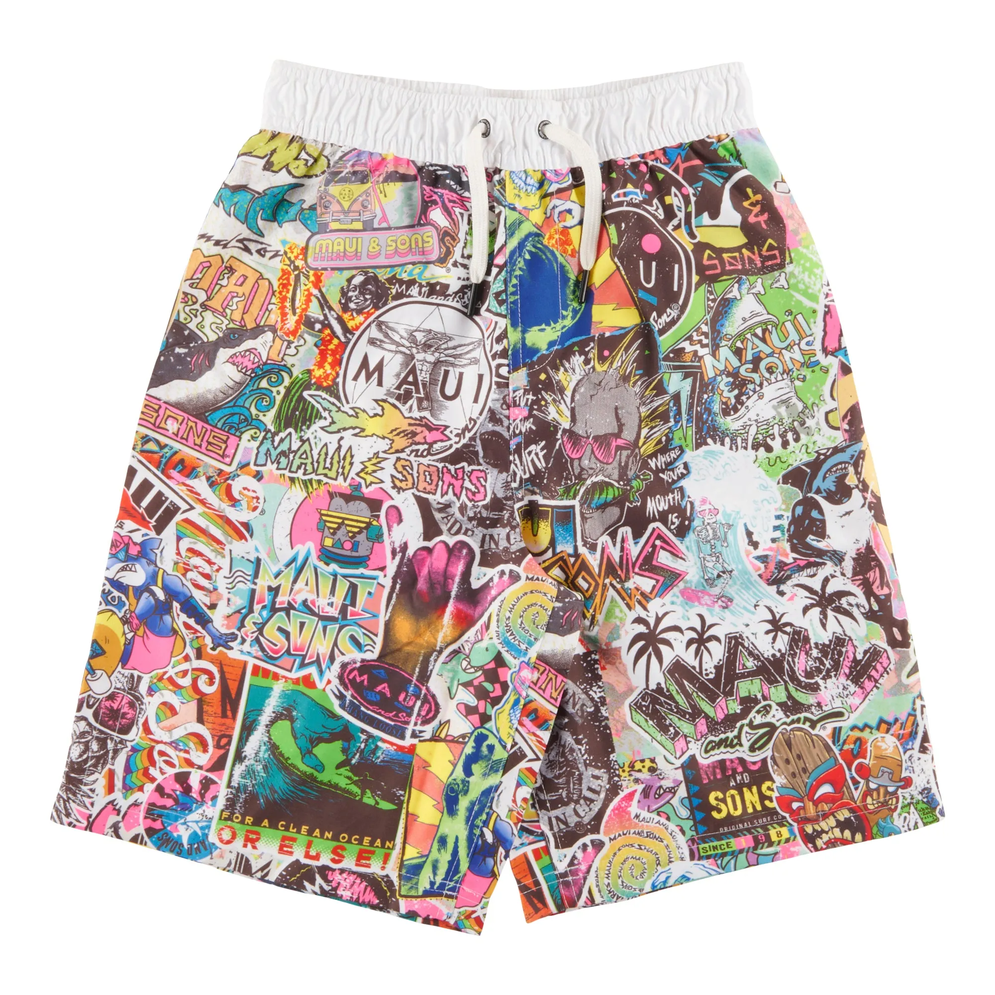 Boy's Maui & Sons Family Swim Trunks