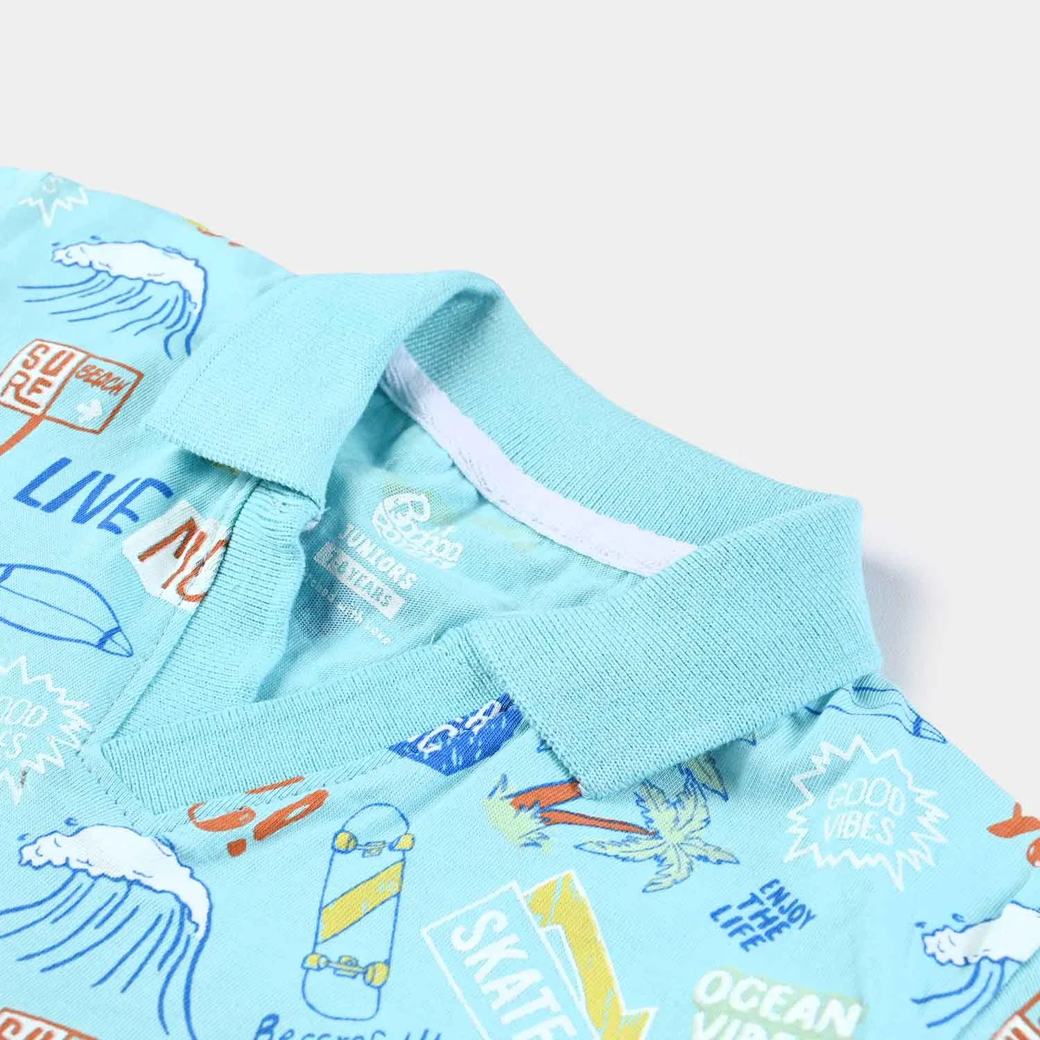 Boys Slub Jersey T-Shirts H/S Beach  T. Turquois