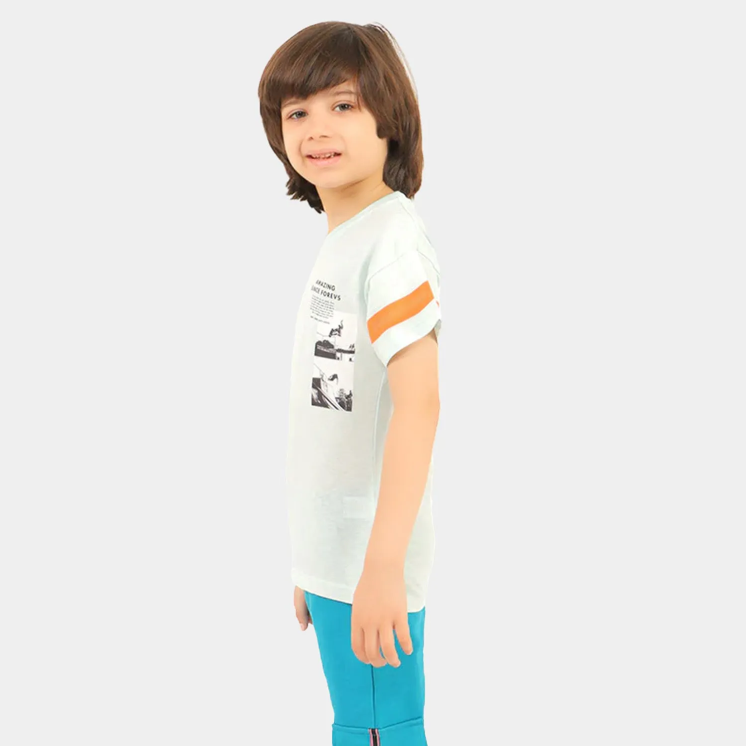 Boys T-Shirt Amazing -Light Blue