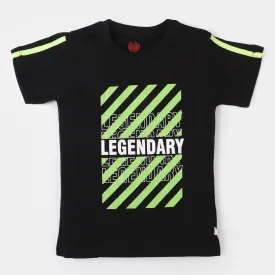 Boys T-Shirt H/S Legendary - Black