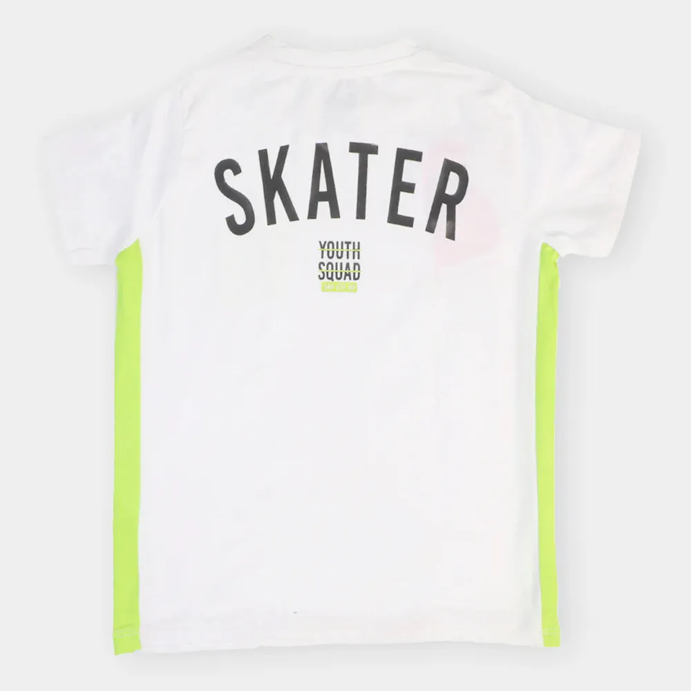 Boys T-Shirt H/S Skater-White