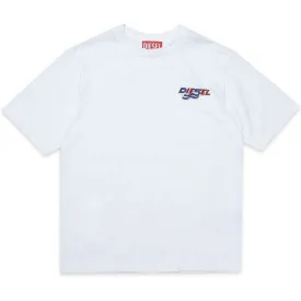 Boys White Icon Logo T-Shirt
