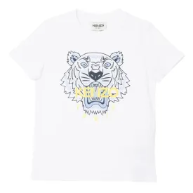 Boys White Tiger T-Shirt