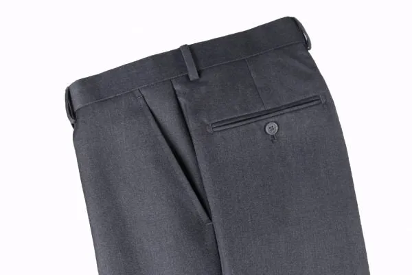 BUILD YOUR PACKAGE: Charcoal Slim Fit Suit (Package Includes 2 Pc Suit, Shirt, Necktie or Bow Tie, Matching Pocket Square, & Shoes)