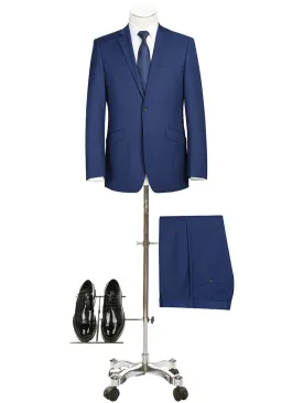 BUILD YOUR PACKAGE: New Royal Slate Blue Suit (Package Includes 2 Pc Suit, Shirt, Necktie or Bow Tie, & Matching Pocket Square)