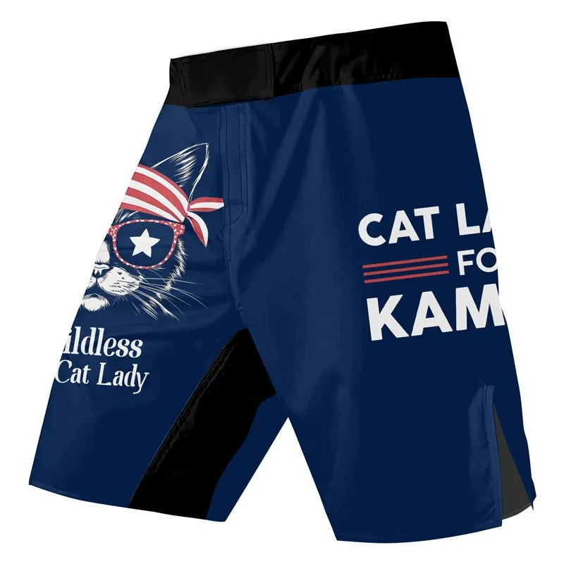 Cat Ladies For Kamala Fight Shorts
