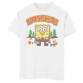 Children's SpongeBob T-shirt for boys 8-20 years old Nickelodeon, white