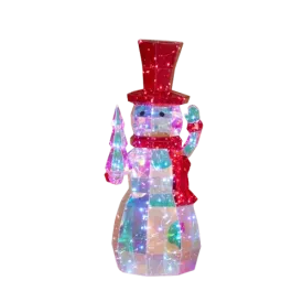 Christmas Iridescent 32" Holiday Snowman LED lights