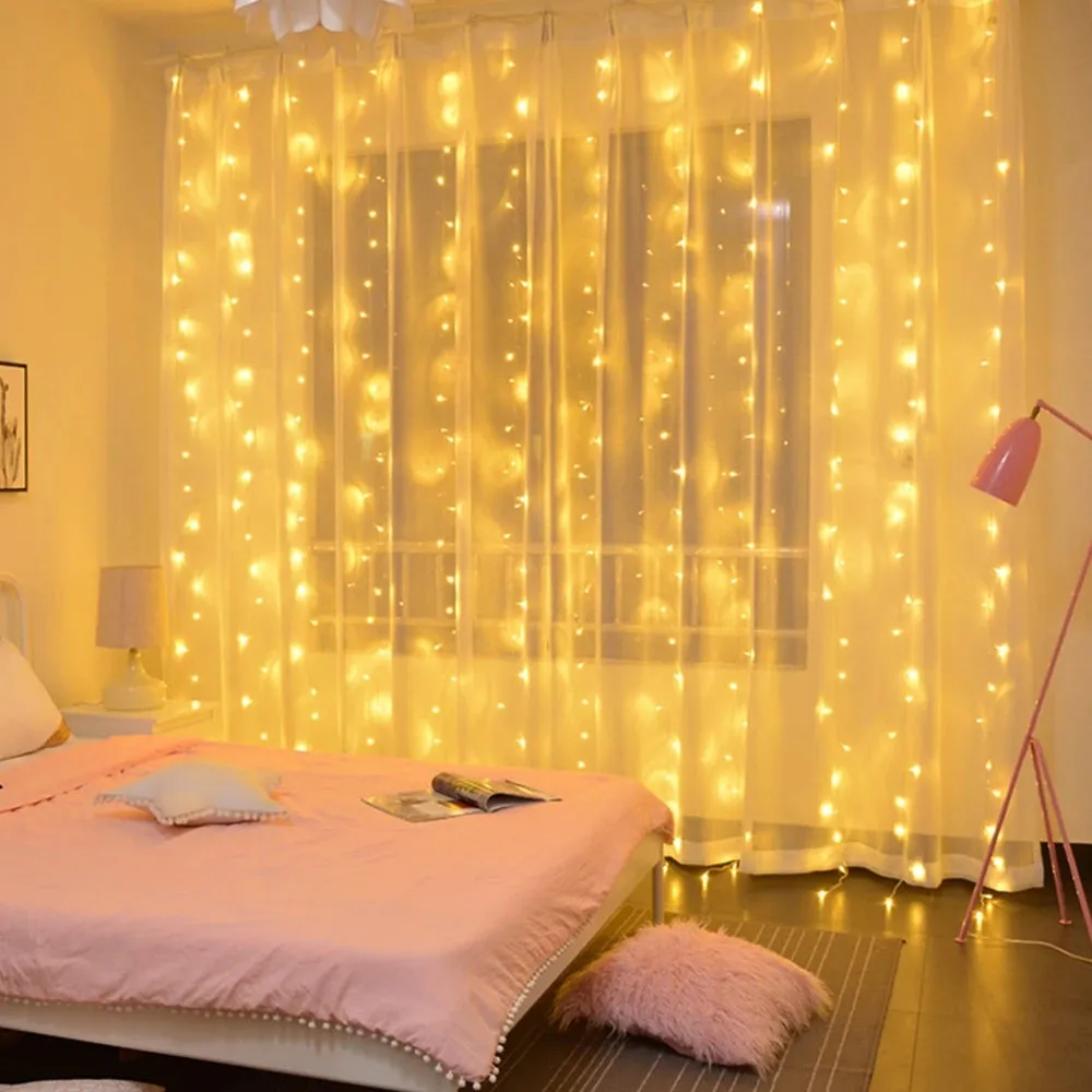 Christmas Lights Curtain Garland Merry Christmas Decorations For Home 2024 christmas lights trending top sellers