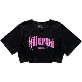 CLASSIC CROP TOP - BLACK / PINK