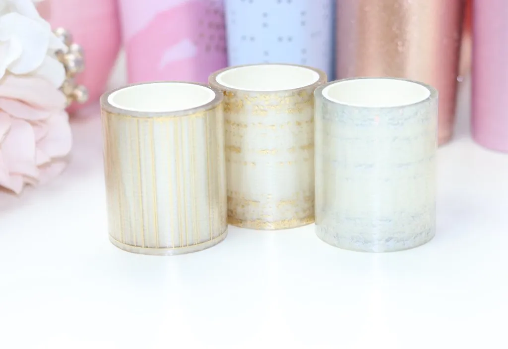 CLEAR Shimmy Washi Tape // FB Overlay 1.9in Perforated