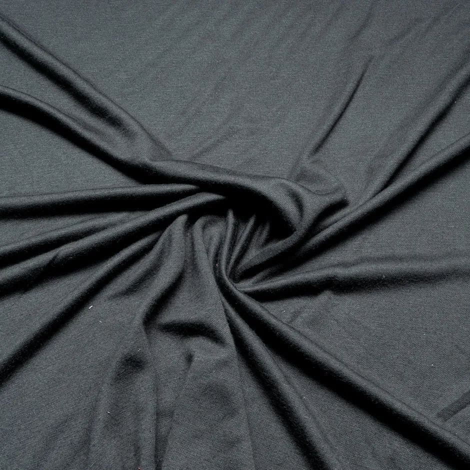 Cobalt Grey Wool Blend Jersey