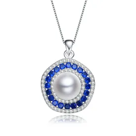 Coralie Ocean Blue Pearl Pendant