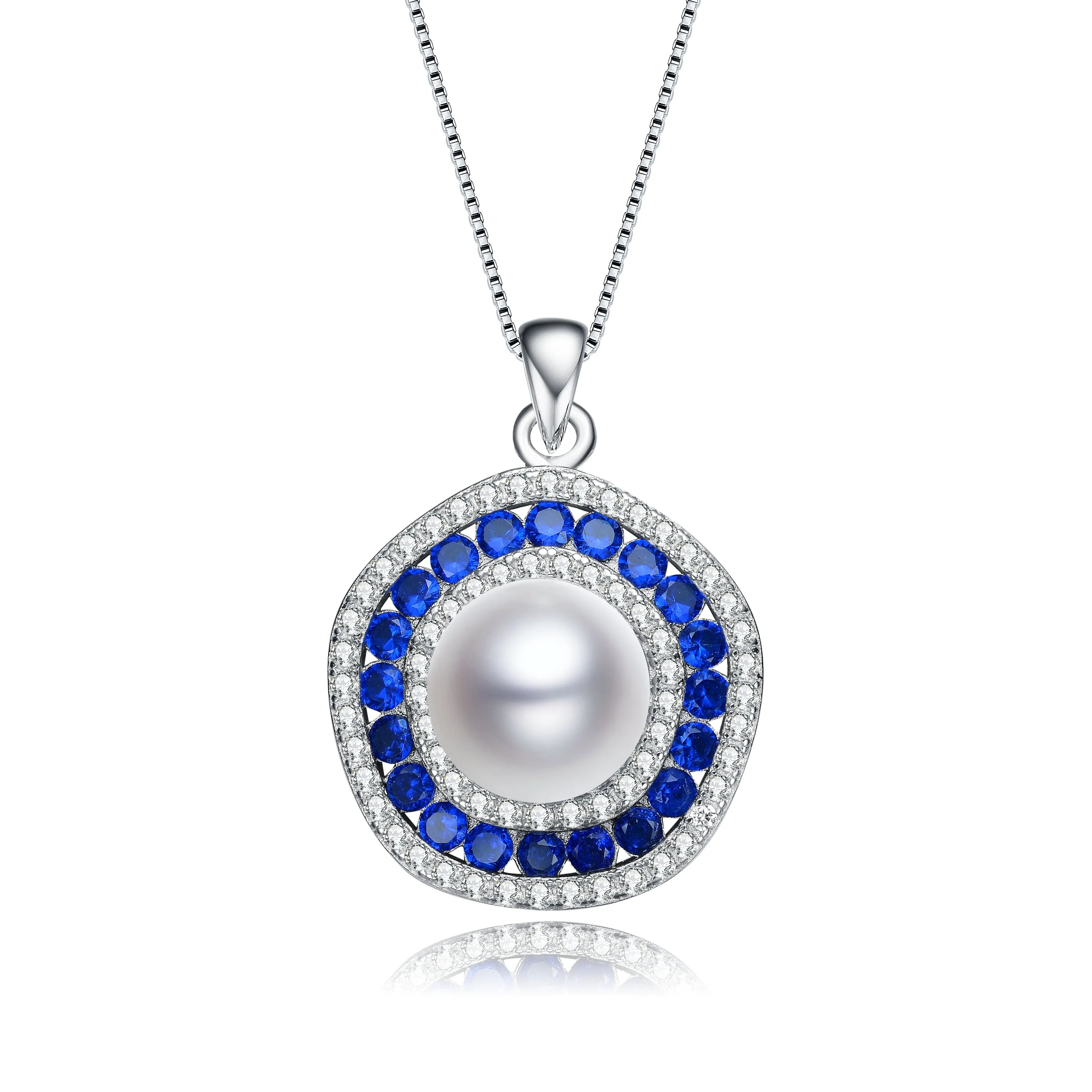 Coralie Ocean Blue Pearl Pendant