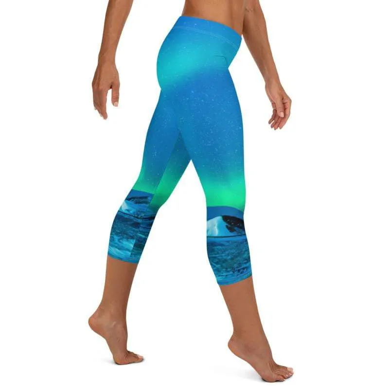 Cosmic Aurora ~ Capri Leggings