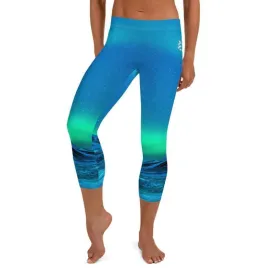 Cosmic Aurora ~ Capri Leggings
