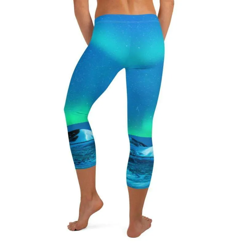 Cosmic Aurora ~ Capri Leggings