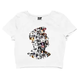 Crop Top - Rock 'N Roll Mosaic