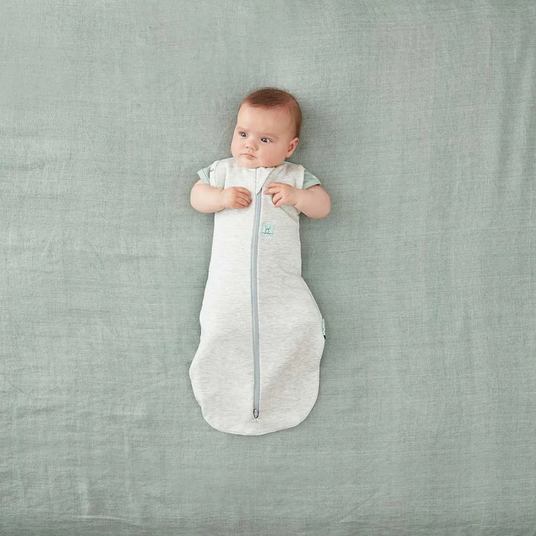 ergoPouch Organic Summer Cocoon Swaddle Sleeping Bag - Grey Marle - 0.2 TOG