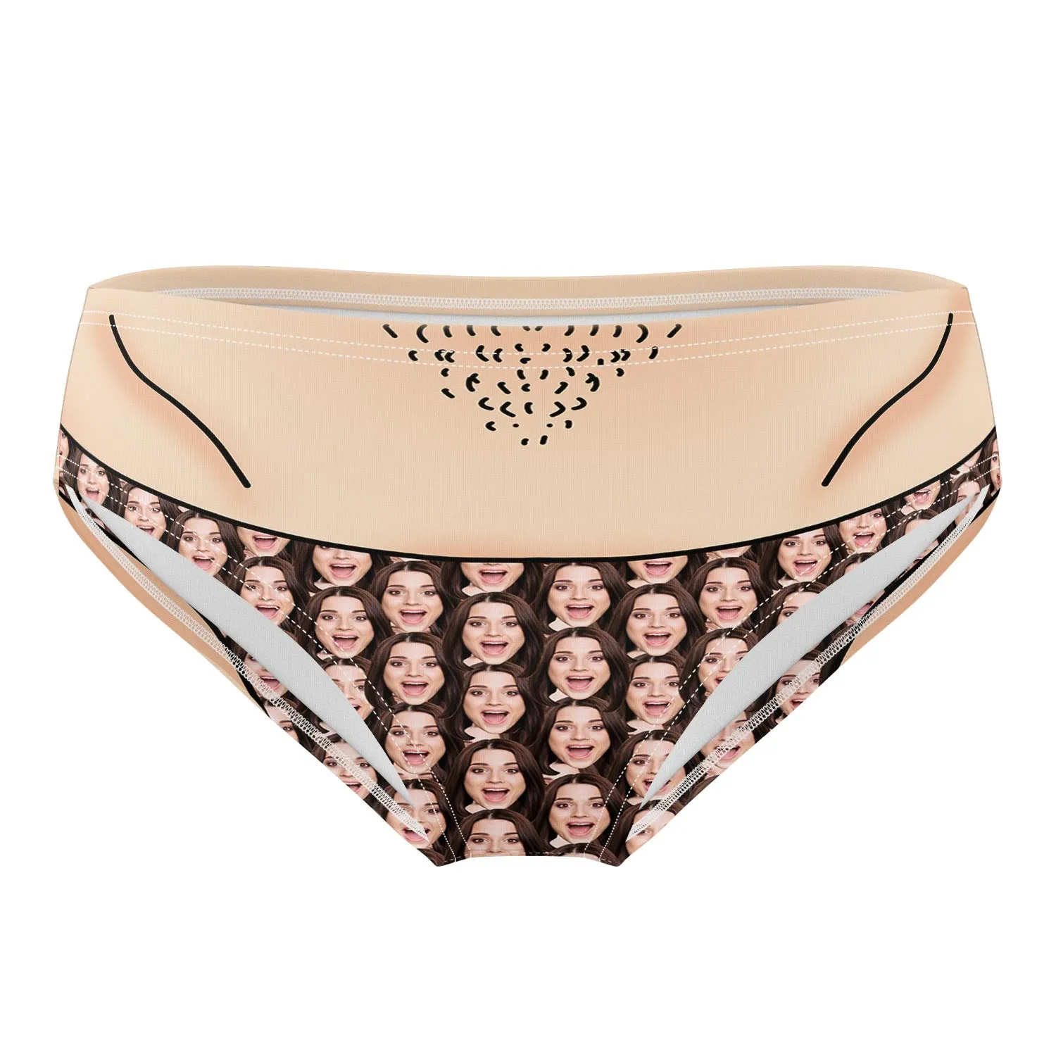 Face Mash Thong Swim Trunks