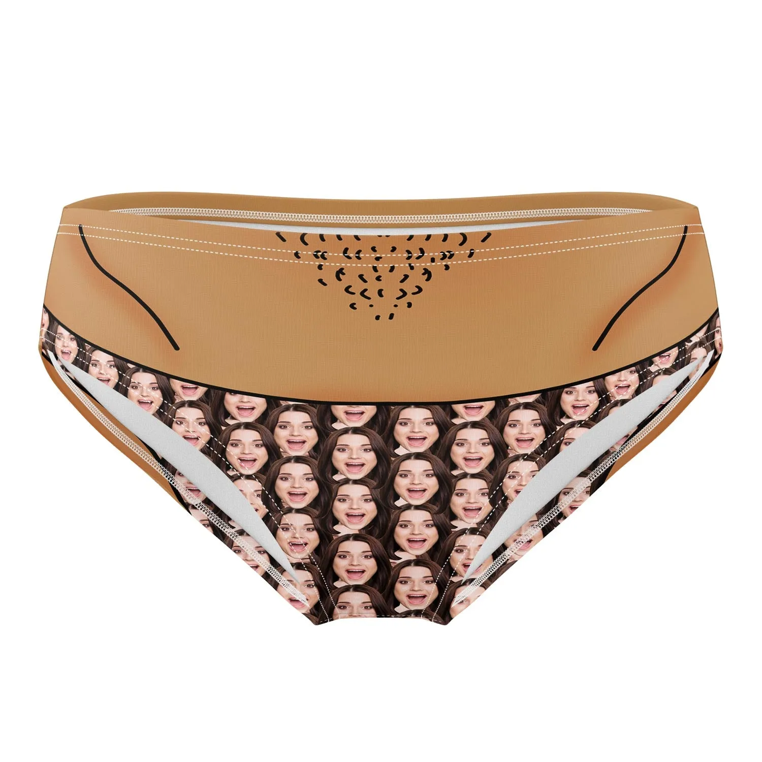 Face Mash Thong Swim Trunks