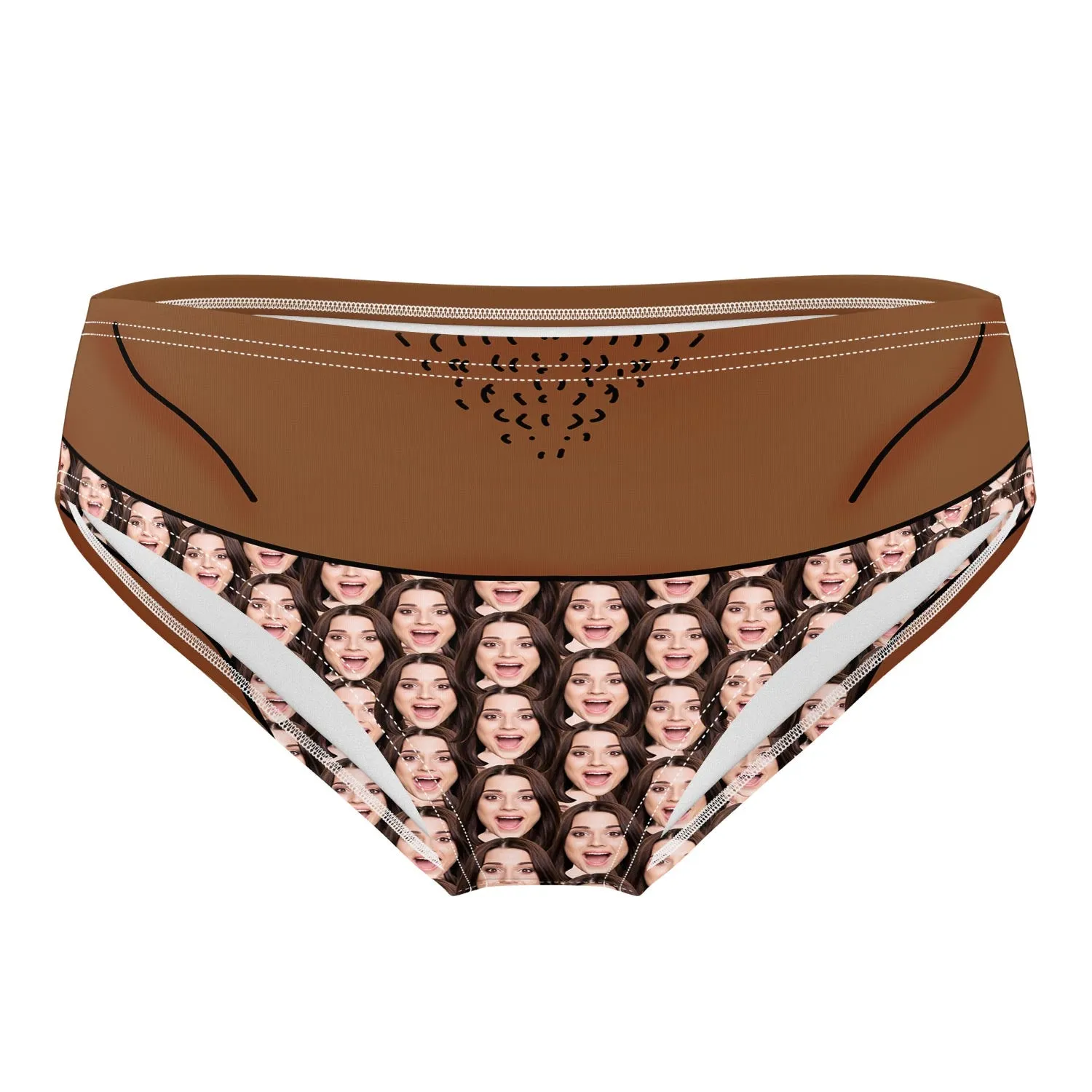 Face Mash Thong Swim Trunks