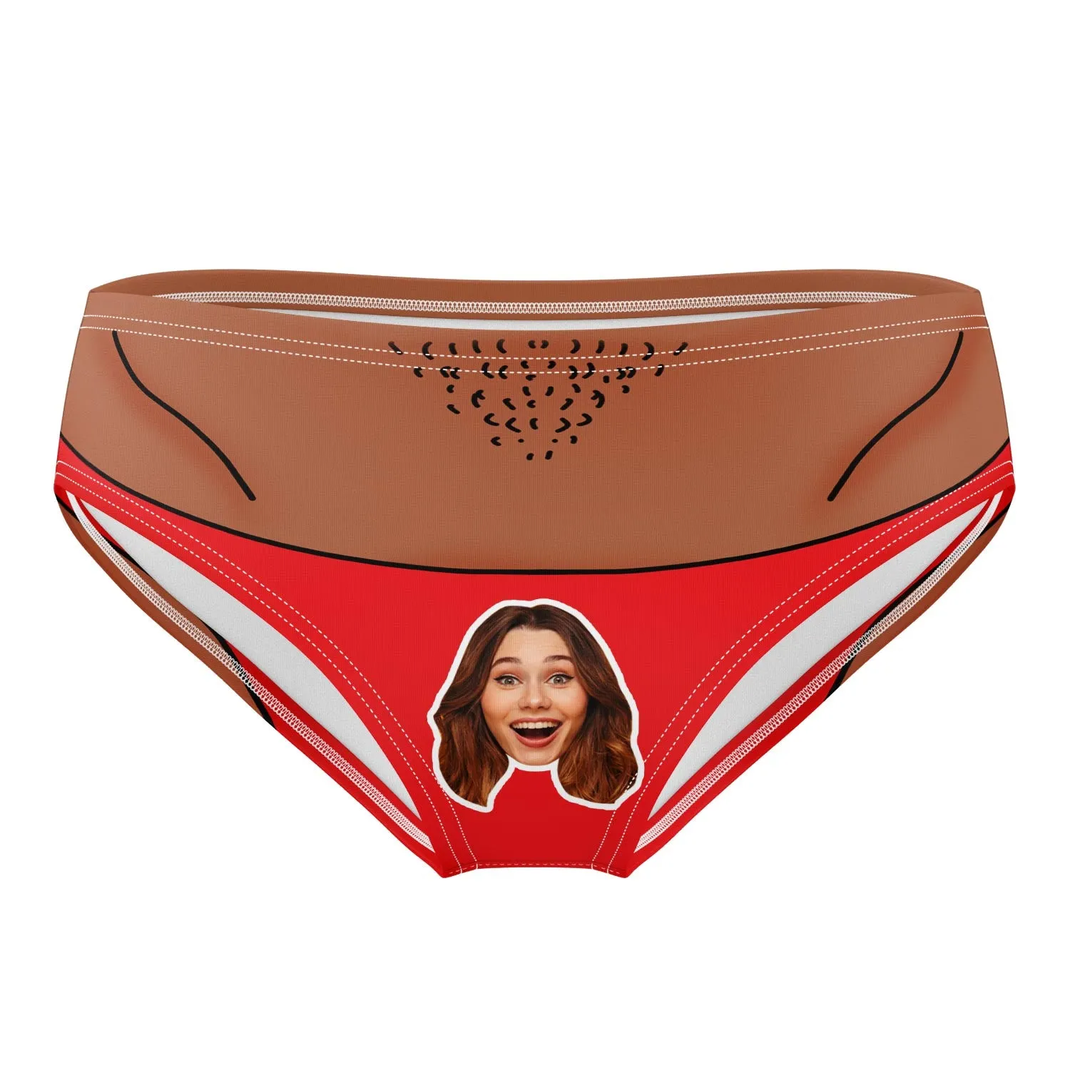 Face Thong Personalised Swim Trunks