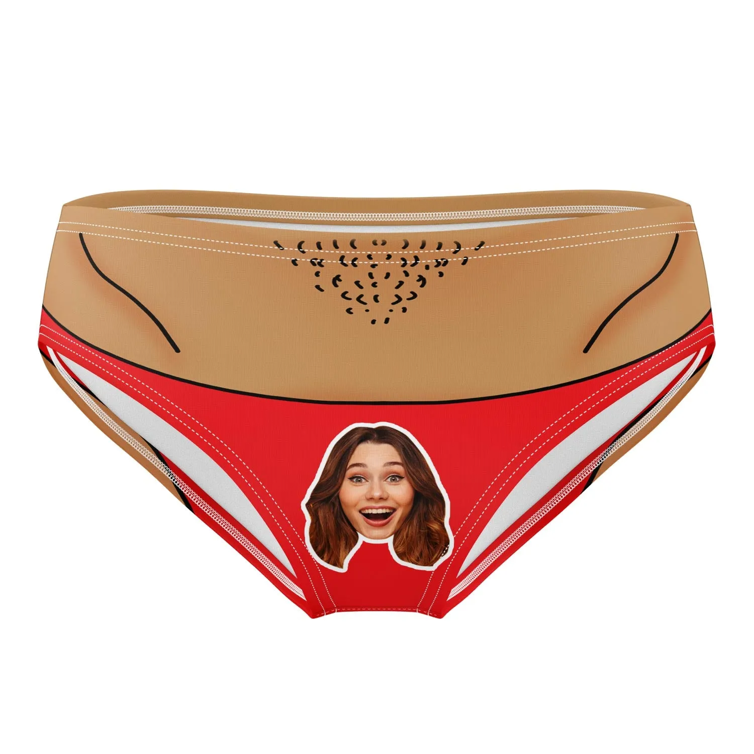 Face Thong Personalised Swim Trunks