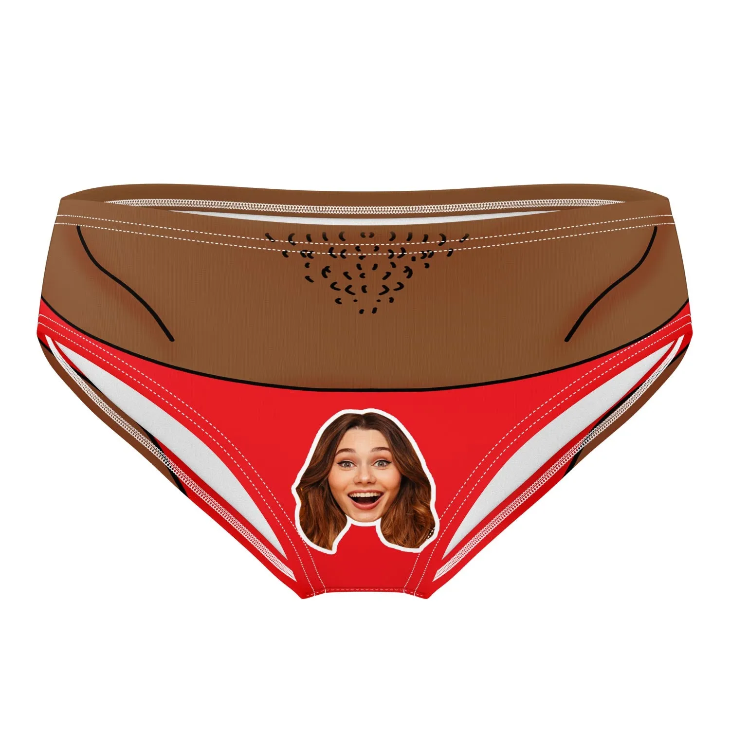 Face Thong Personalised Swim Trunks