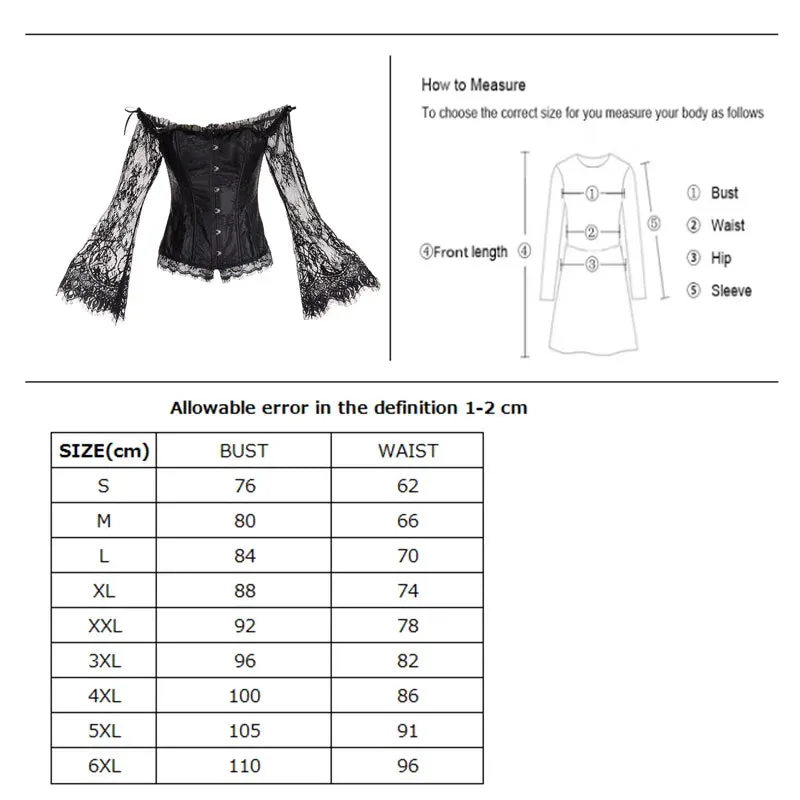 Funki Buys | Dresses | Women's Gothic Punk Corset Skirt Sets
