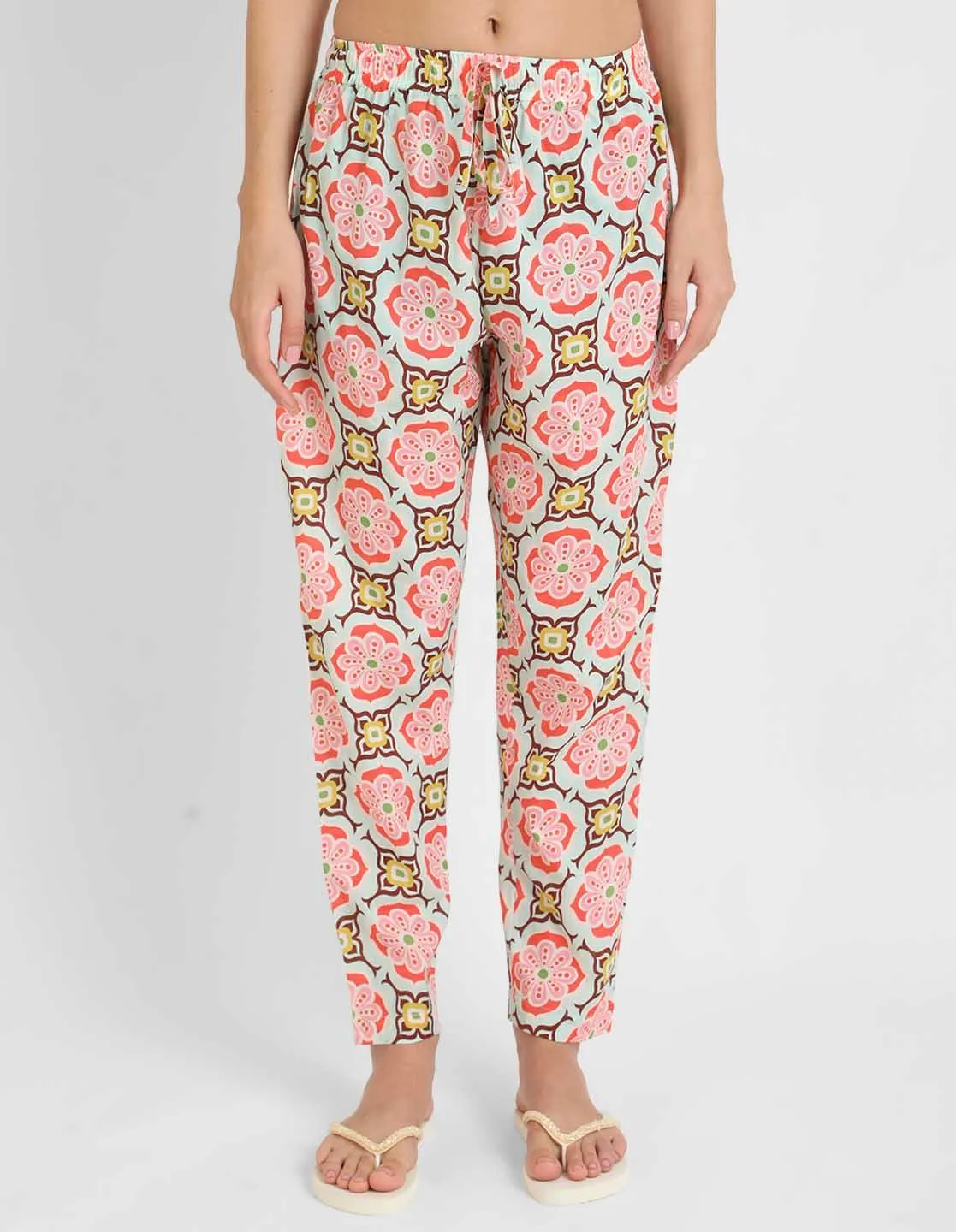 Geometric Printed Singlet Pajama Set for Women