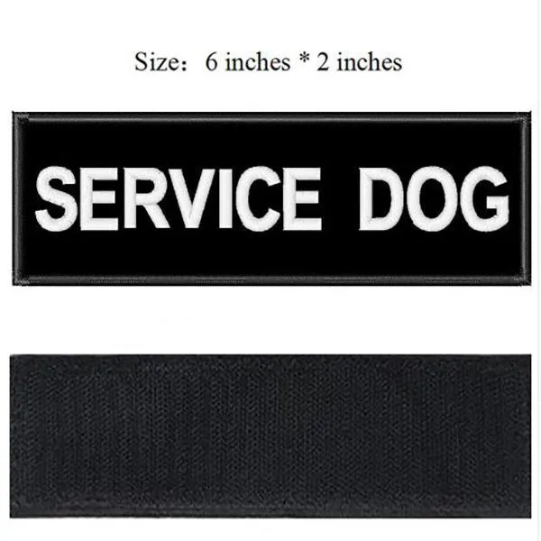 GSS - Pair Of Removable Embroidered Dog Harness Patches