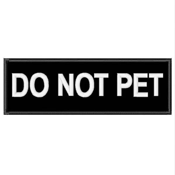 GSS - Pair Of Removable Embroidered Dog Harness Patches
