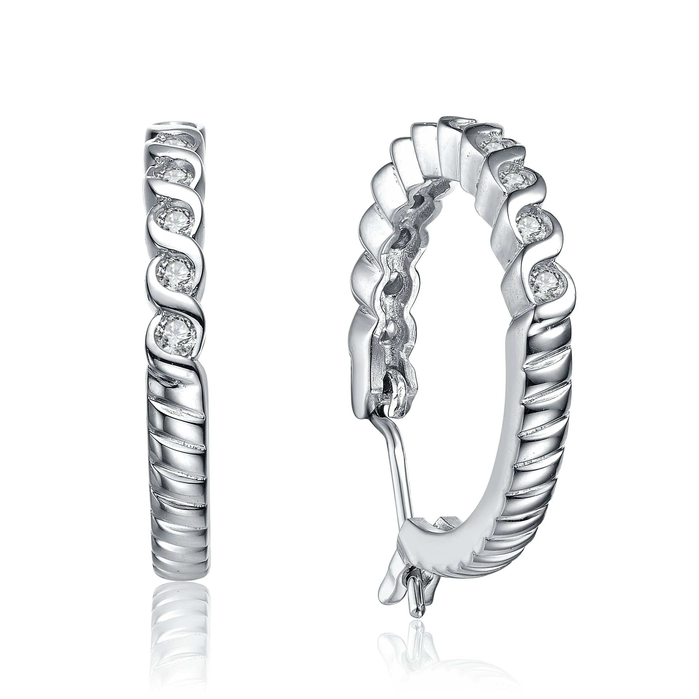 Henriette Accent Hoop Earrings