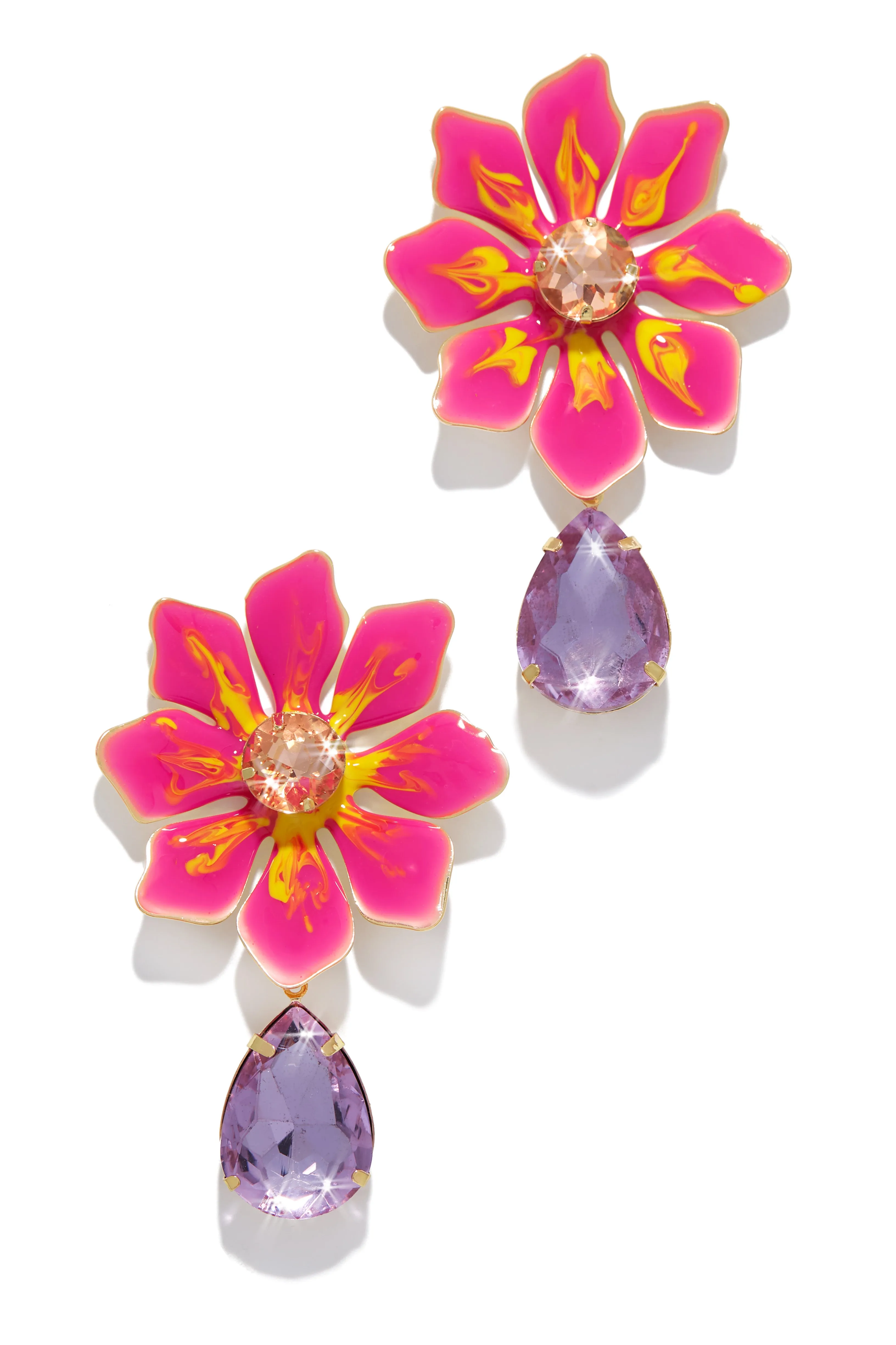 Imara Colorful Flower Earring - Green