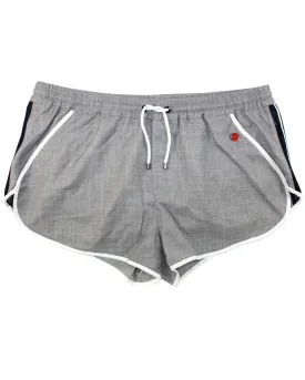 Kiton Men Shorts M Gray Wool Blend SALE
