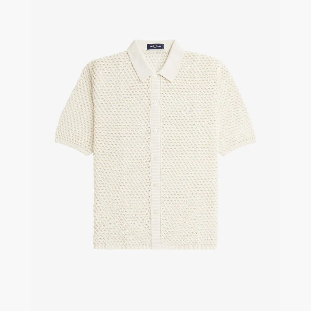 Lace Button Through Shirt (Ecru)