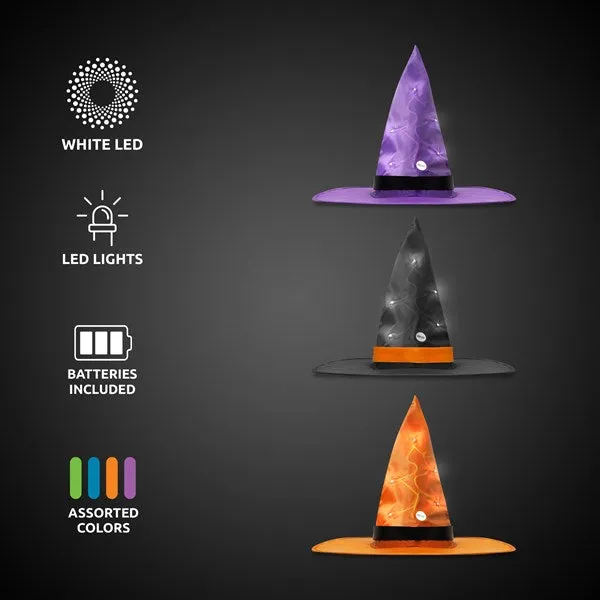 LED Light Up Witch Hats