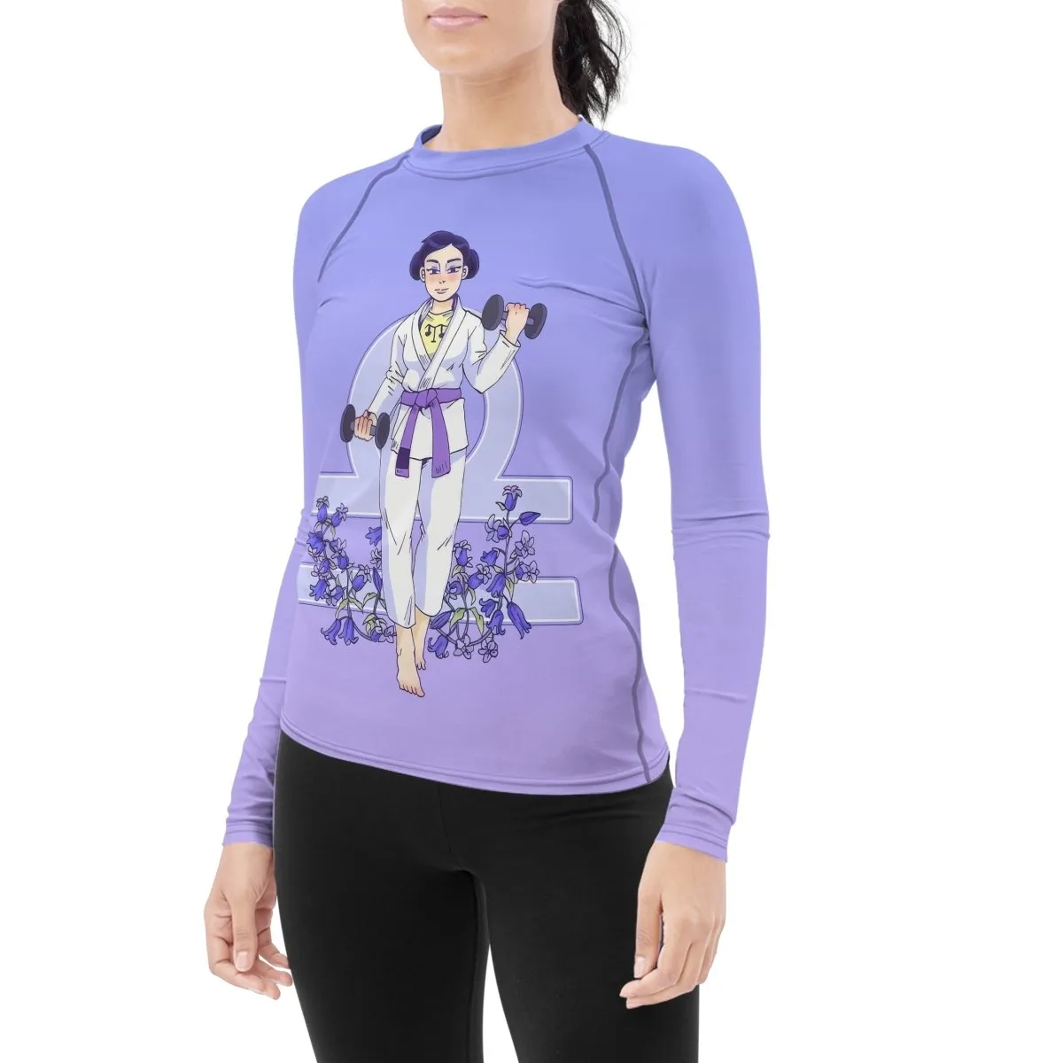 Libra Mom Women's Long Sleeve Rash Guard