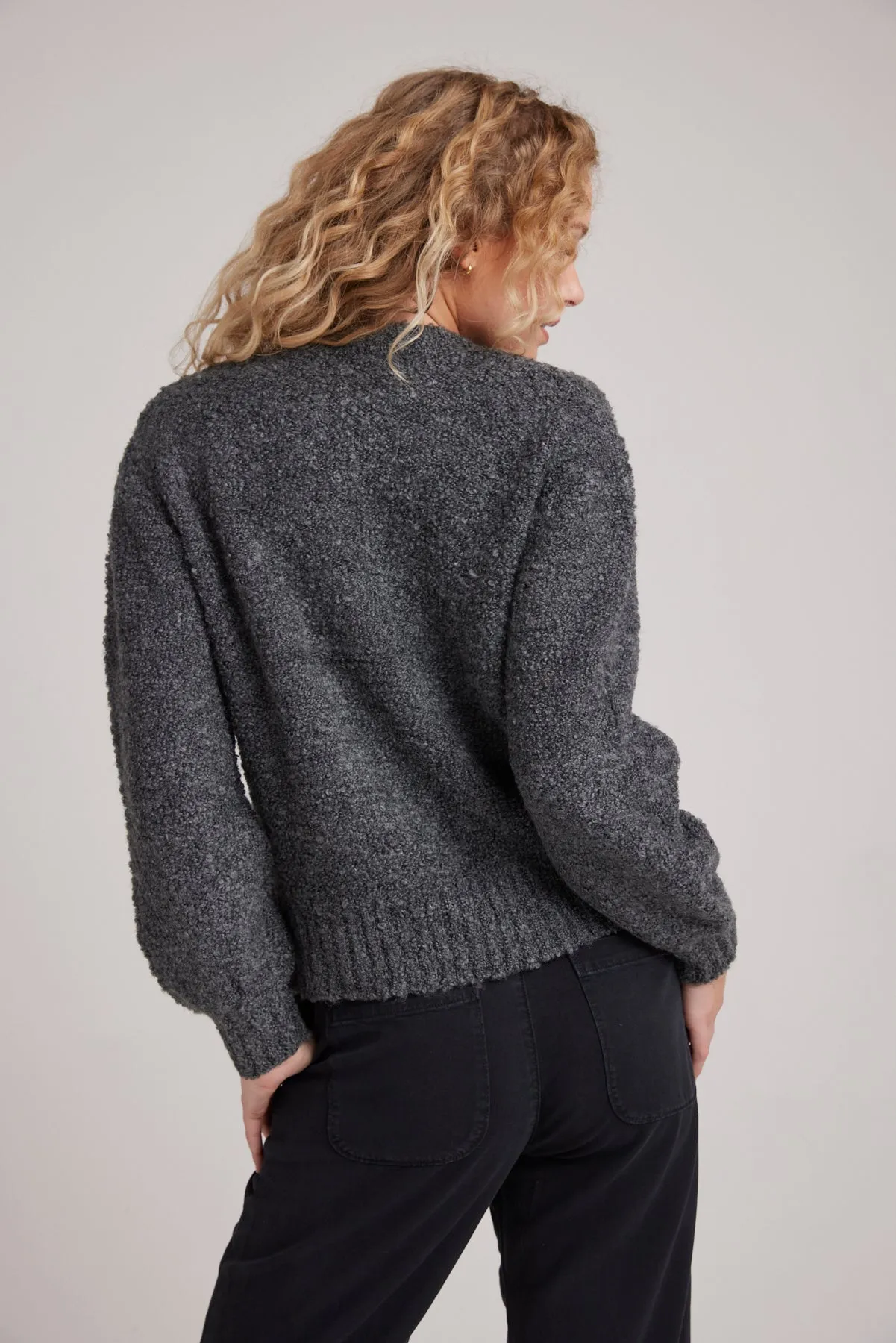 Long Sleeve Crew Sweater - Shadow Grey